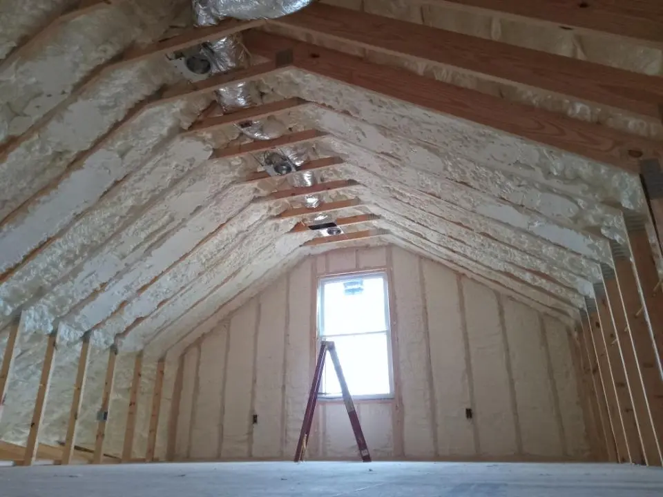 Spray foam roofing application for Crawl Space Insulation project in Dundalk
